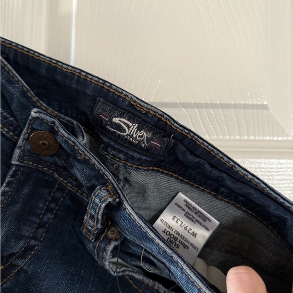 Silver Jeans Women's Dark Blue Boot Cut Jeans - Picture 7 of 11